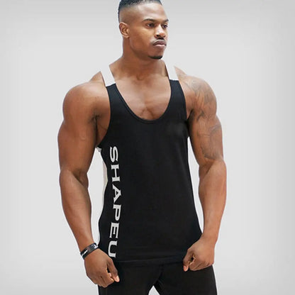 Men's Sports Running T-Shirt - Gym Fitness Top, Bodybuilding Singlet, Muscle Vest, Workout Shirt